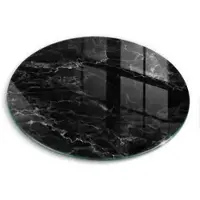 Wallfluent GLASPLATTE Ø 30 cm Eleganter Marmor