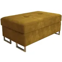 Masseno POLSTERHOCKER BARLET Gelb 100x60 cm