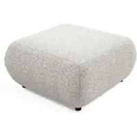 Masseno POLSTERHOCKER DELTA Modern Sitzhocker, Fußhocker Grau