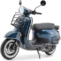 Burnout Motorroller 50 ccm Luna Ozeanblau 45 km/h