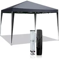 Sonstiges Faltpavillon 3x3m Grau Wasserdicht UV-Schutz 50+ 420D Oxford Stabil Höhenverstellbar