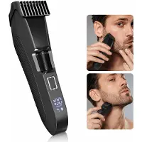 Slyrun Barttrimmer Herren, kabelloser Bartschneider mit 20 Schnittlängen (0,5-10 mm), USB-C Akku Rasierer, wasserdichter Präzisionstrimmer für Bartpflege