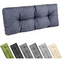 Garronda 120x45 cm Rückenkissen 12 cm wasserabweisend UV- & Wasserfest Palettensofa GD-0252 Marineblau