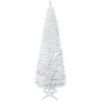 BellaFurn Künstlicher Weihnachtsbaum 180 cm, weiß, 390 Äste | Farbe: Weiß | Abmessungen: 55x55x180 cm