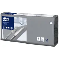 Tork Serviet 33x33 cm 3-lag Grå,10 x 150 stk/krt