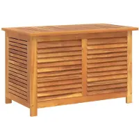 vidaXL Gartenbox mit Lüftungsschlitzen 90x50x56 cm Massivholz Akazie