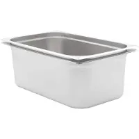 vidaXL Gastronormbehälter 2 Stk. GN 1/1 200 mm Edelstahl