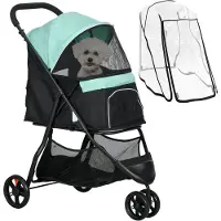 PawHut Hundewagen Polyester Stahl 80,5L x 51,5B x 100H cm