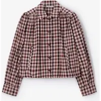 Sissy-Boy Karierte Ballonjacke - Dunkelrot | Größe: L