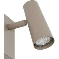 LINDBY Wandleuchte Iluna, 1-flg., kaffeebraun, Metall, GU10