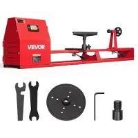 Vevor Drechselbank 355 x 1016 mm 1/2 PS Tischdrehbank mit 4 Drehzahlstufen für Tischbeine Spazierstöcke und Große Holzwerkstücke