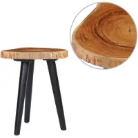 vidaXL Couchtisch 40 x 45 cm Teak Massiv