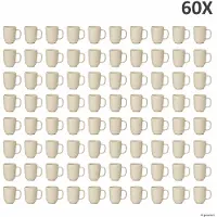 Ritzenhoff & Breker Ritzenhoff 60x Jasper Kaffeebecher 250ml H10,4cm Vanille Tee-Tassen 60 Personen