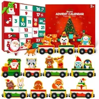 Sonstiges Adventskalender Holz Eisenbahn für Kinder mit 24 Geschenken, Magnetisch