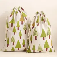 Sonstiges Jutesäckchen Adventskalender 16 Stück 17x23cm Natur Baumwolle mit Kordelzug