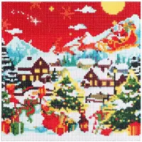 Sonstiges Diamant Malerei Adventskalender 24 Tage Bastelset DIY Glitzernd 30x30 cm