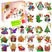 Sonstiges Adventskalender 2026 Kinder 24x DIY Diamantmalerei Schlüsselanhänger Kits Weihnachts-Countdown