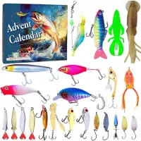 Sonstiges Angel Adventskalender 2026 mit 24 Ködern und Zubehör für Angler