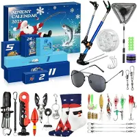 Sonstiges Adventskalender Angeln 2026 für Männer & Jungen - 24 Tage Countdown mit Angelzubehör-Set