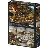 Grafika GRAFIK-Puzzle Vlmsk, Sprü che und Satn von Menschen in Betlma 2x500 dlks