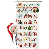 Sonstiges Adventskalender zum Befüllen Stoff Wandkalender 24 Taschen Wiederverwendbar 102x51 cm