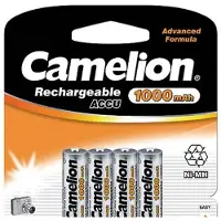 Camelion NH-AAA1000BP4, Wiederaufladbarer Akku, AAA, Nickel-Metallhydrid (NiMH), 1,2 V, 4 Stück(e), 1000 mAh