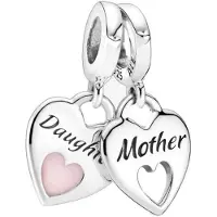 Sonstiges Kirschblüten Bead Charms für Damen Tochter und Mutter, kompatibel mit Pandora