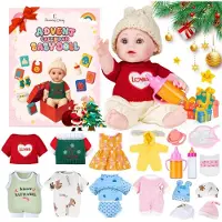 Sonstiges Babypuppe Adventskalender 2026 mit Zubehör 30cm für Kinder Mädchen