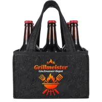 Sonstiges Filztasche für 6 Flaschen, dunkelgrau, 24x15x15cm