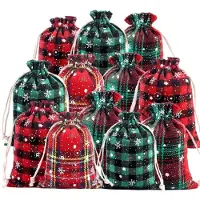 Sonstiges Adventskalender zum Befüllen, 24 Stoffbeutel, 2 Größen, Mehrfarbig