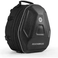 RockBros Motorrad-Rucksacktasche zur Helm-, Tank- oder Sitzmontage, 35l - schwarz