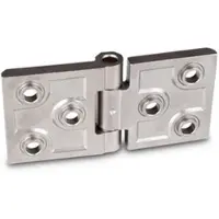 Ganter Schwerlastscharniere, Edelstahl A4, horizontal verlängert (237.3-A4-76-50-B-GS)
