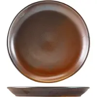 Genware Terra Porcelain Rustic Copper Coupe-teller 24 Cm