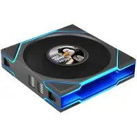 Lian Li UNI FAN TL LCD FLEX Wireless Lüfter, ARGB und LCD - Reverse Blade 120mm, schwarz