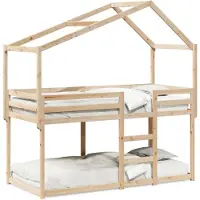 vidaXL Etagenbett ohne Matratze 90x200 cm Massivholz Kiefer