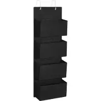 Songmics Hängeaufbewahrung platzsparend Schwarz RDH004B01
