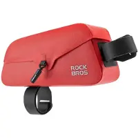 RockBros wasserdichte Fahrradrahmentasche 0,9 l mit Magnetverschluss Rot
