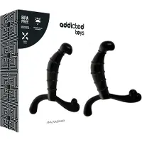 Addicted toys - Prostata- und Damm-Massager (schwarz) - 11,3 cm