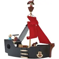 PlanToys Holzspielzeug Piratenschiff