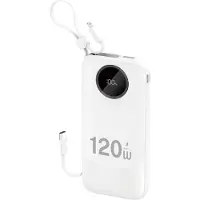 Dudao K13 10000mAh Powerbank mit Kabel Weiß