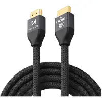 Wozinsky HDMI-Kabel 2.1 8K 60 Hz 48 Gbps / 4K 120 Hz / 2K 144 Hz 5 m Silber (WHDMI-50)