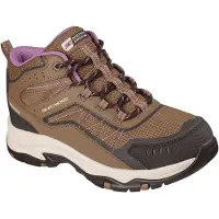 SKECHERS Schnürboots "TREGO-ASHAWAY", Damen, Gr. 39, Textil, braun, Leder, Textil, Schuhe Schnürboots, Outdoorschuh, Schnürschuh, Wanderschuh mit Relaxed Fit-Ausstattung