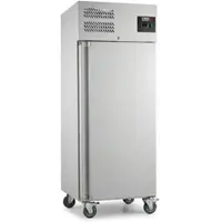Romux Gefrierschrank mit 1 Tür 74 cm mit Umluftkühlung | Gastro Gefrierschrank aus Edelstahl mit 650 L Kapazität - 3 Einlegeböden und 580 W