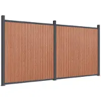 vidaXL Zaunelement Braun 353x186 cm WPC