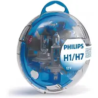 Philips Essential Box 55720EBKM Ersatzteilpaket, 12 V, H7
