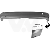 VAN WEZEL Stoßfänger 5854542 hinten für VW