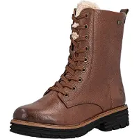 Remonte Winterboots , Damen, Gr. 39, Textil, braun, Leder, Schuhe Winterboots, Schnürboots, Schnürstiefelette mit TEX-Ausstattung