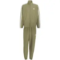 Adidas Trainingsanzug SPORTSWEAR "M 3S WV TS", Herren, Gr. XL, grün (olive four, weiß), Obermaterial: 100% Polyester, Sportanzüge Trainingsanzug