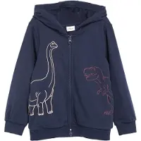 s.Oliver Sweatjacke mit Kapuze und umlaufendem Dino-Print