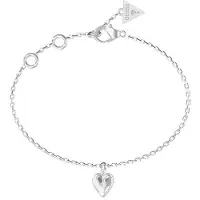 GUESS Atemberaubendes Stahlarmband Heart By Your Side JUBB06082JWRH Länge: 18,4 cm